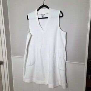 SPANX Solid White AirEssentials Tank Swing Dress